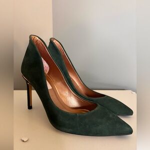 TED BAKER Green Suede Heels